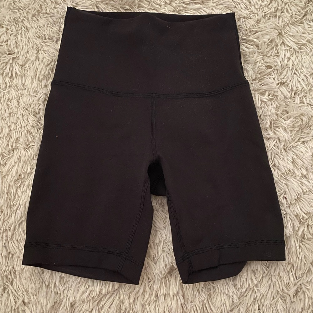 Black Lululemon biker shorts